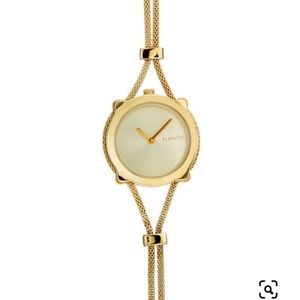 Rumba Time Gramercy Mesh Gold Watch